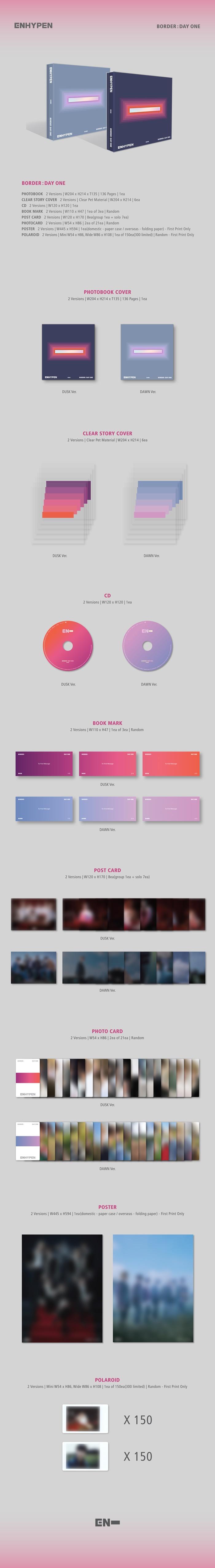 ENHYPEN - 1st Mini Album [BORDER : DAY ONE] (Random Ver.)