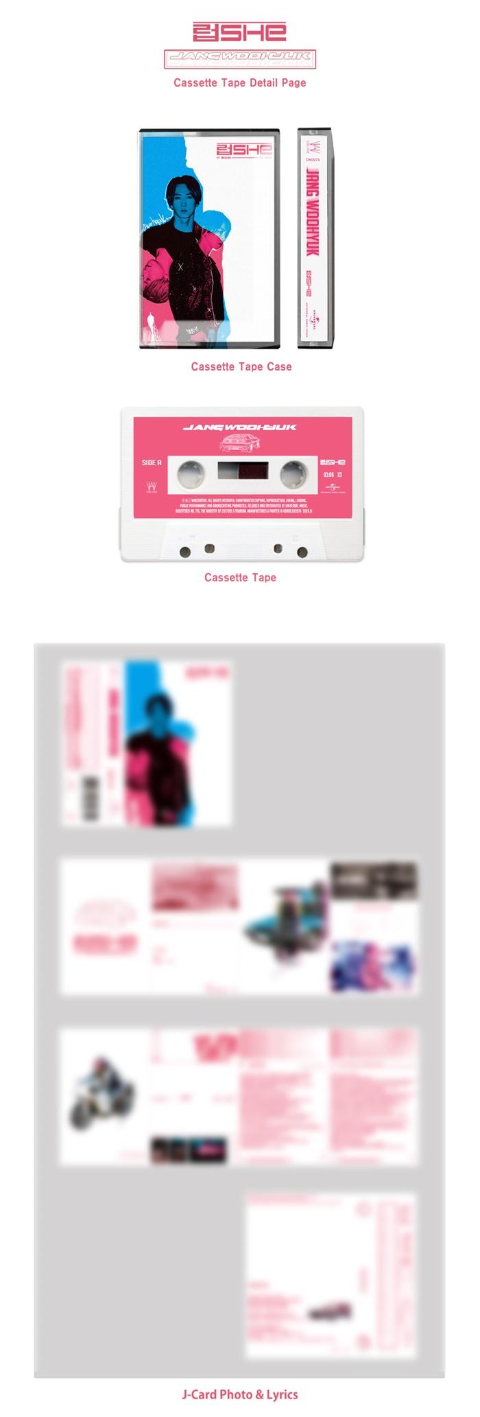 Jang Woo Hyuk - Album [럽(SHE)] (Cassette Tape)