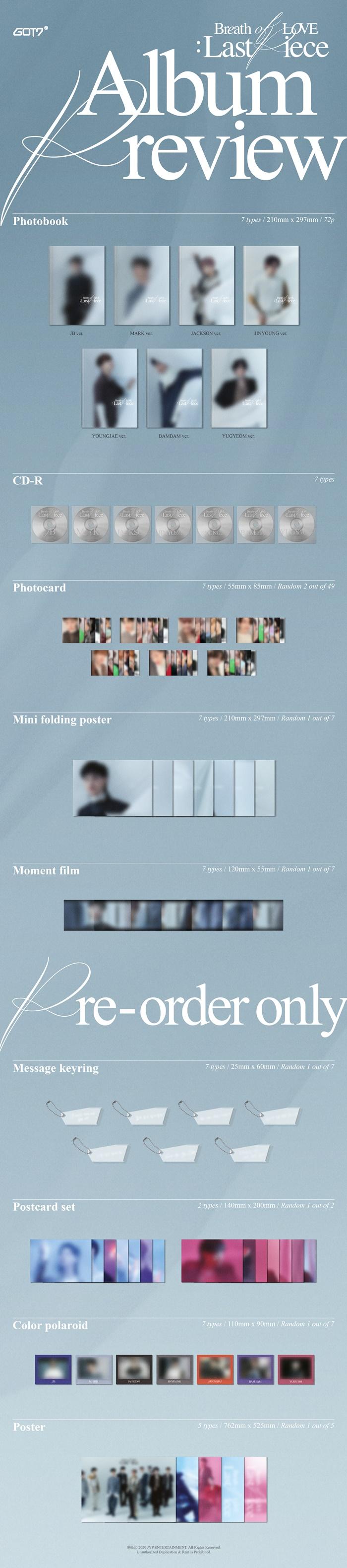 GOT7 - Vol.4 [BREATH OF LOVE : LAST PIECE] (Random ver.)