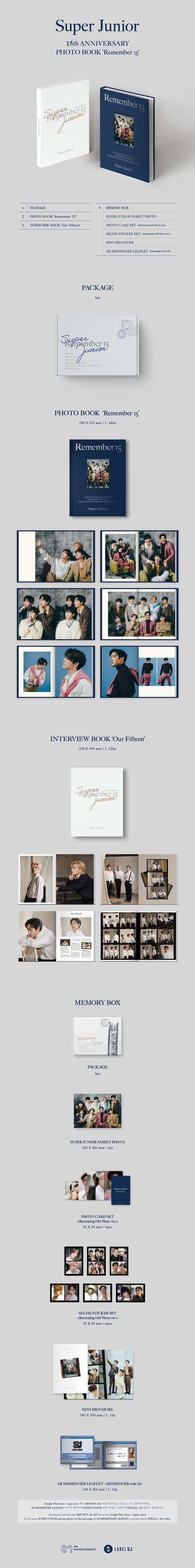 SUPER JUNIOR 15th ANNIVERSARY PHOTO BOOK [REMEMBER 15]