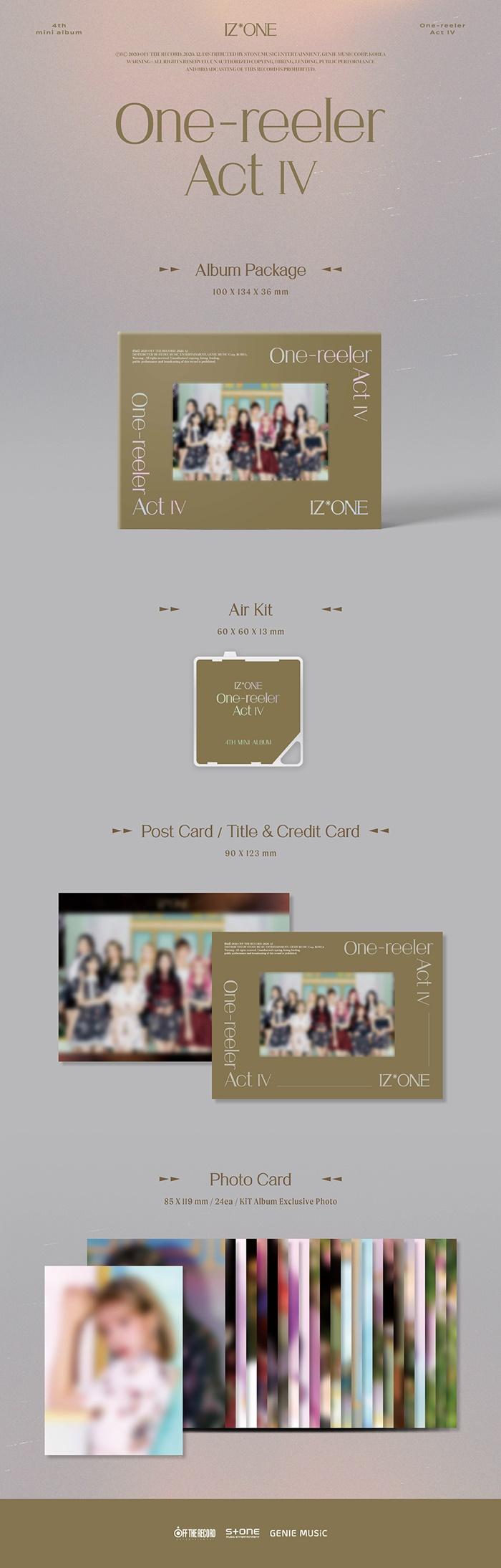 IZ*ONE - 4th Mini [One-reeler / Act IV] Kit Album