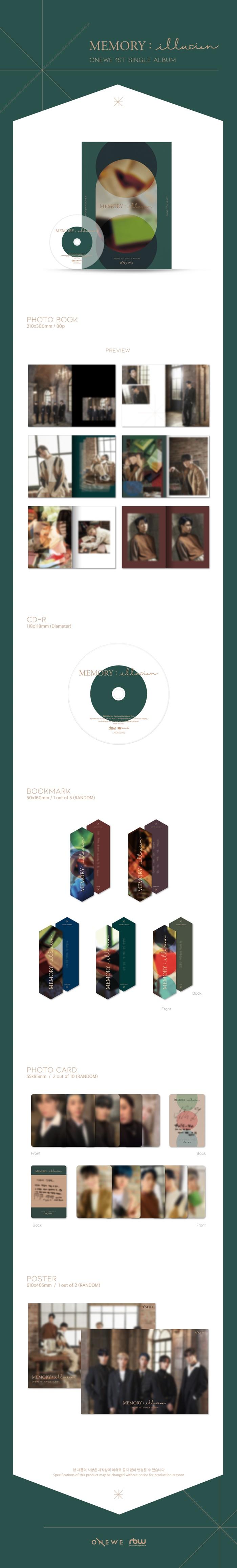 ONEWE - 1st Single [MEMORY : illusion]