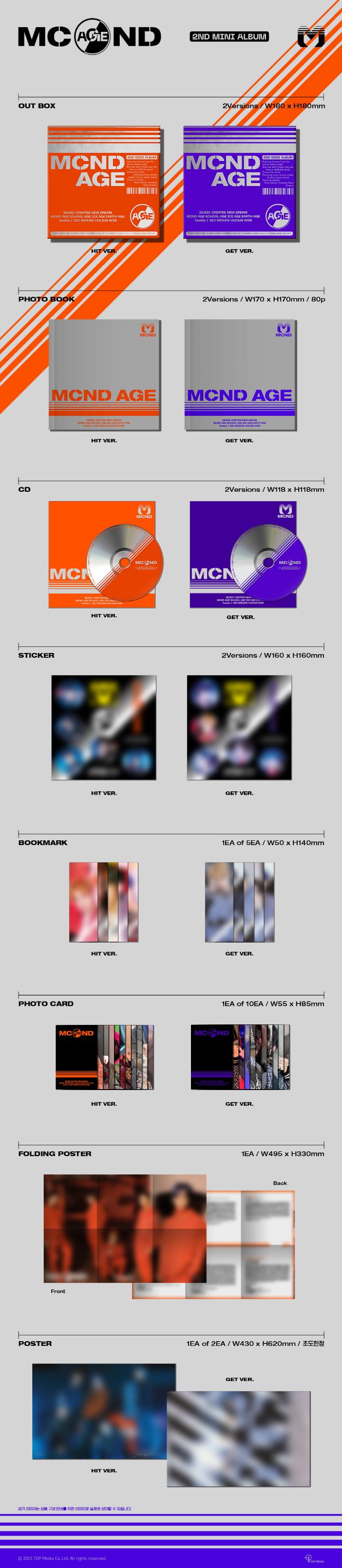 MCND - 2nd Mini [MCND AGE] (Random ver.)