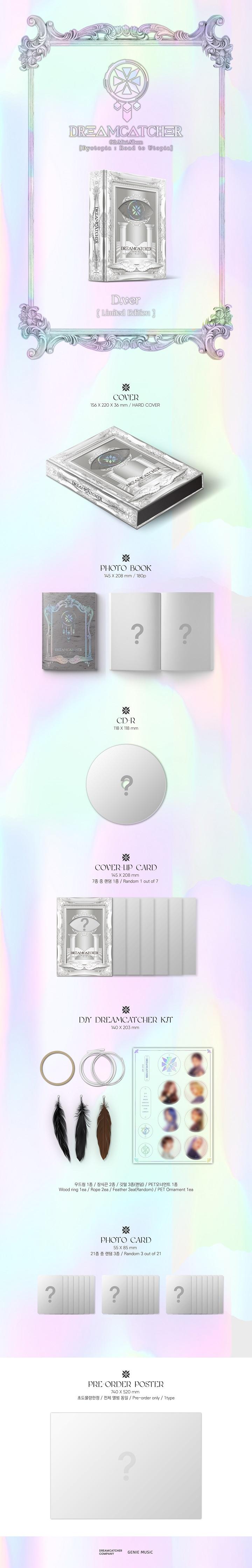 DREAMCATCHER - 6th Mini [Dystopia : Road to Utopia] Limited Edition