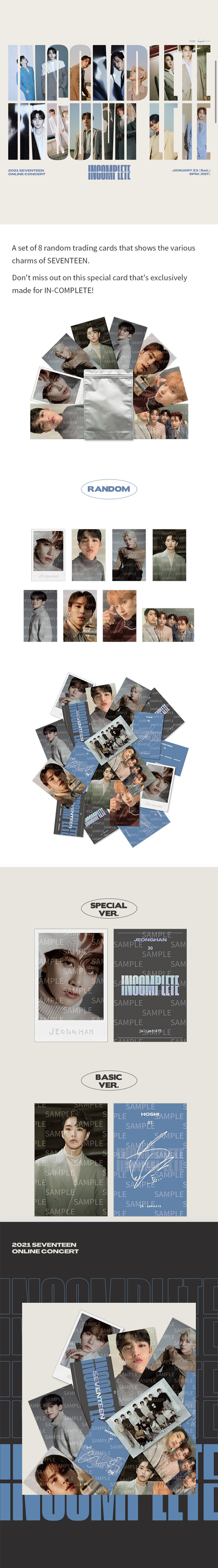 SEVENTEEN - Trading Card Set