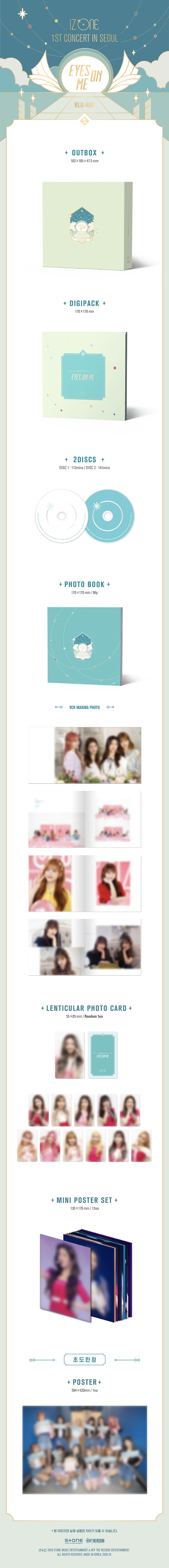 IZ*ONE ONLINE CONCERT [EYES ON ME] BLU-RAY