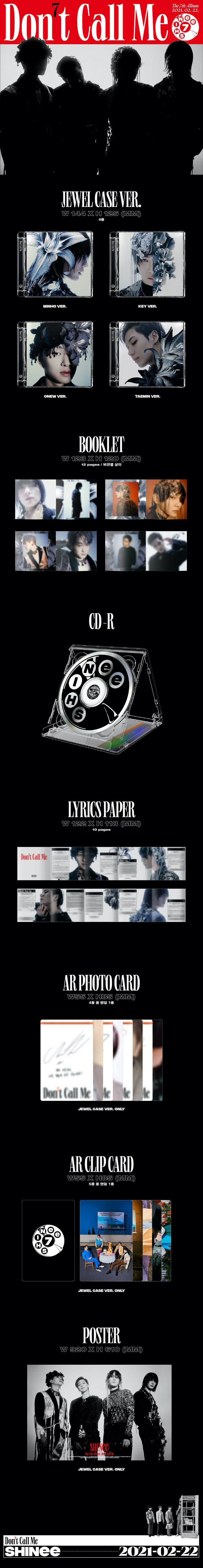 SHINee - Vol.7 [Don't Call Me] (Jewel Case Ver.) (Cover Random)