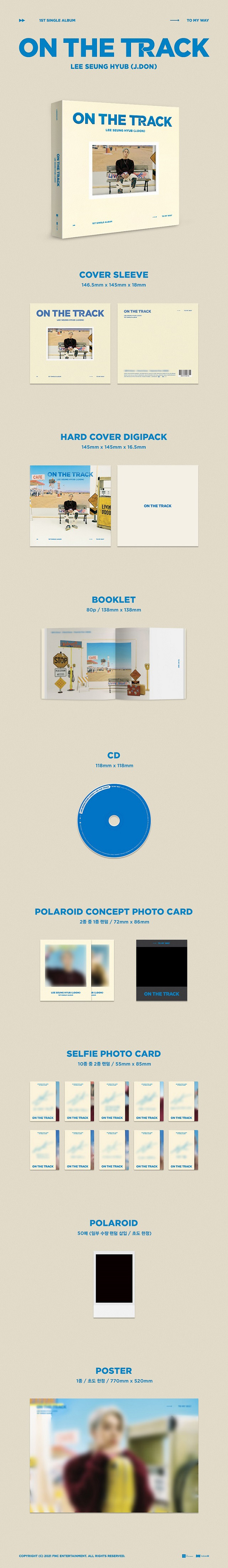 Lee Seunghyub (J.DON) - 1st Single [ON THE TRACK] (Random Ver.)