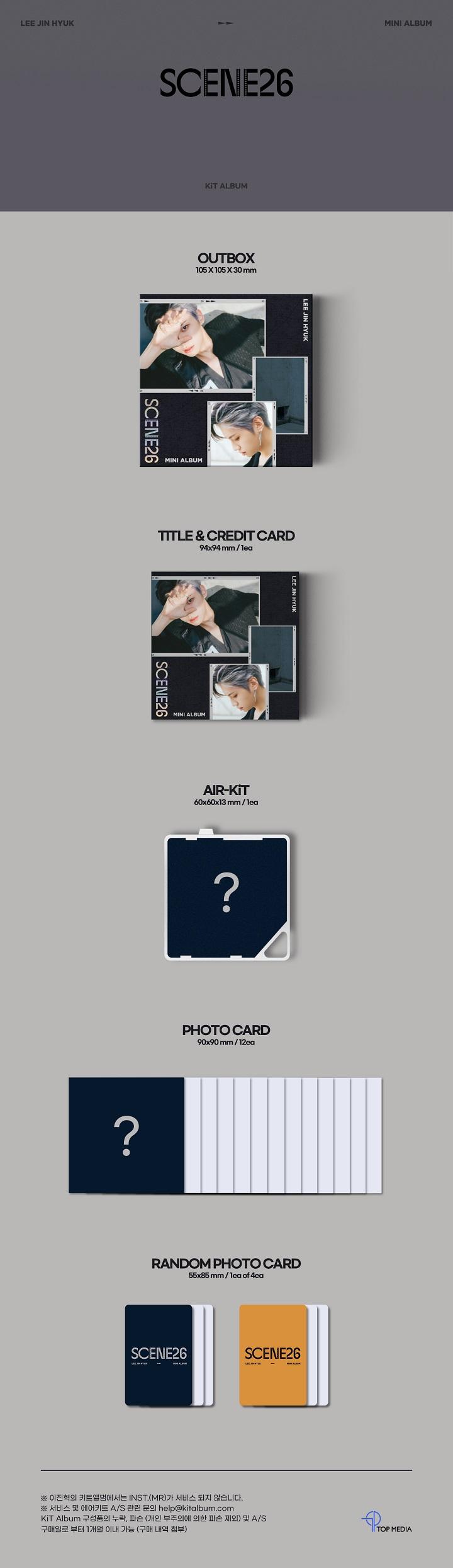 LEE JIN HYUK - 3nd Mini [SCENE26] KiT Album