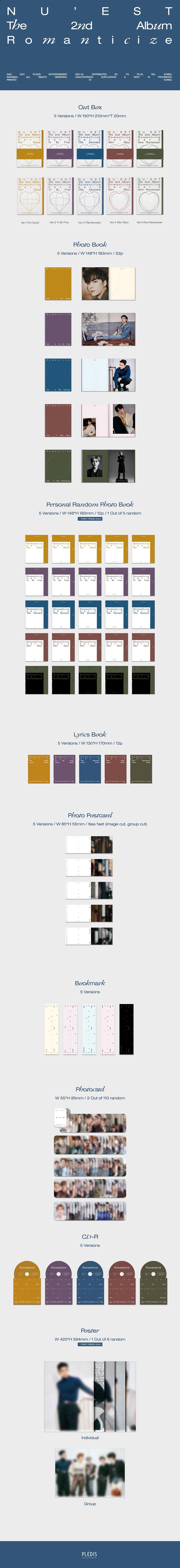 NU'EST - Vol.2 [Romanticize] Random Ver.