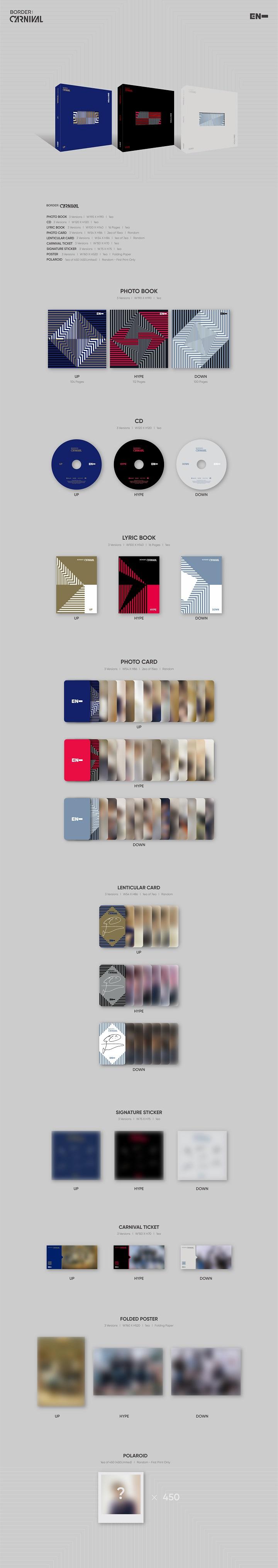 ENHYPEN - 2nd Mini Album [BORDER : CARNIVAL] (Random Ver.)