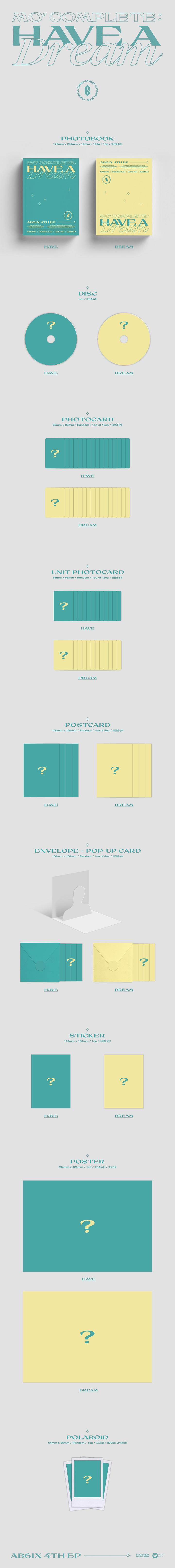 AB6IX - 4th EP [MO COMPLETE : HAVE A DREAM] (Random ver.)