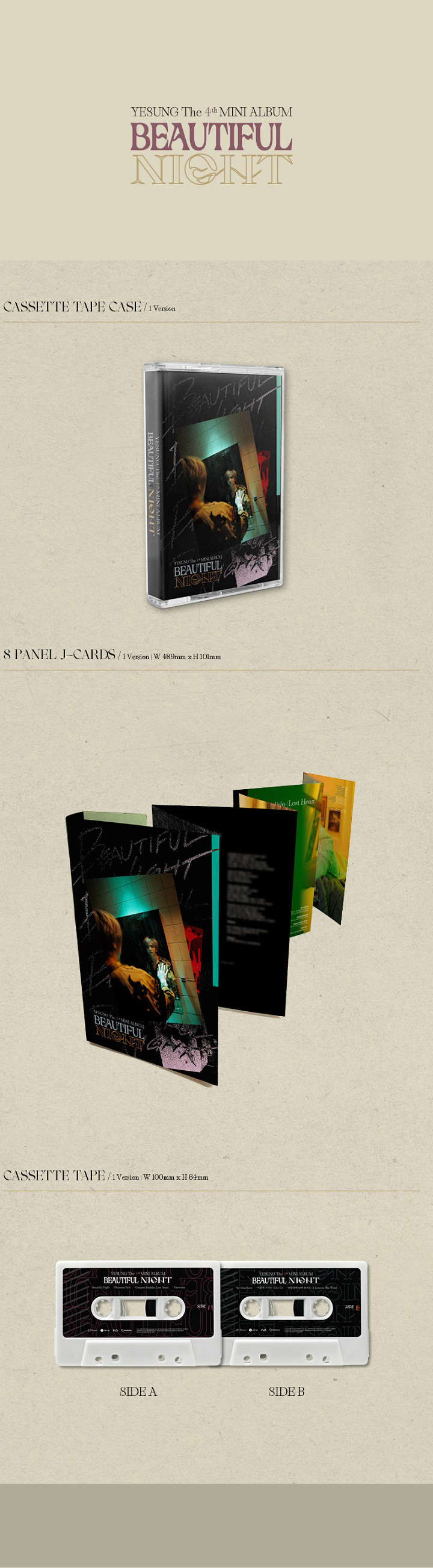 YESUNG - 4th Mini [Phantom Pain] (Cassette Tape Ver.) (Random Ver.)