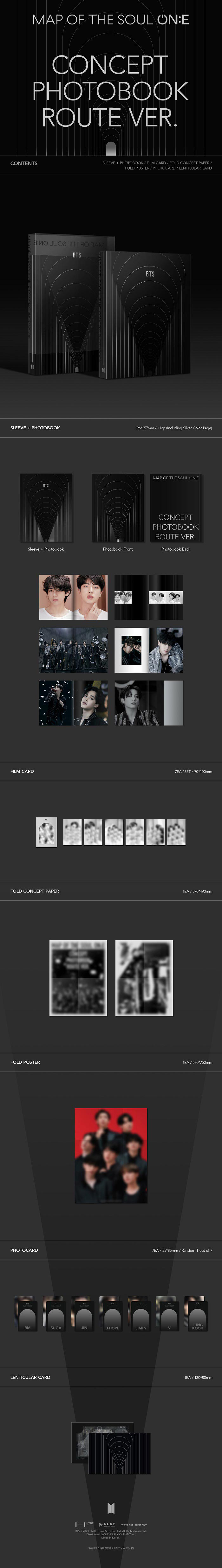 BTS - BTS MAP OF THE SOUL ON:E CONCEPT PHOTOBOOK (ROUTE Ver.)