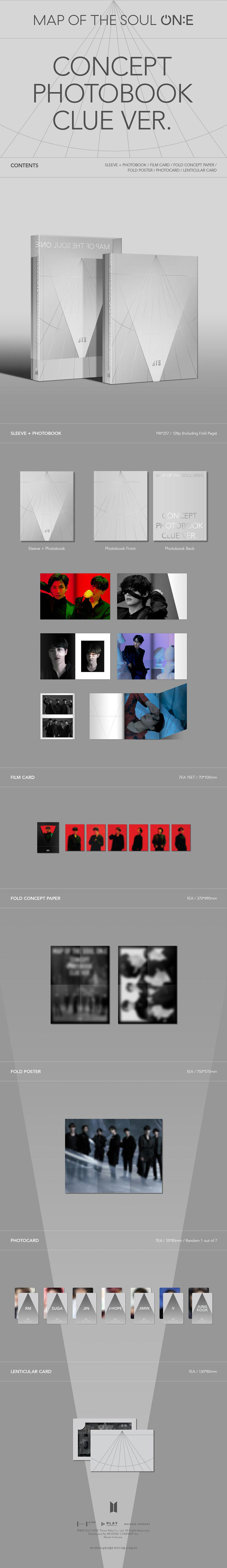 BTS - BTS MAP OF THE SOUL ON:E CONCEPT PHOTOBOOK (CLUE Ver.)