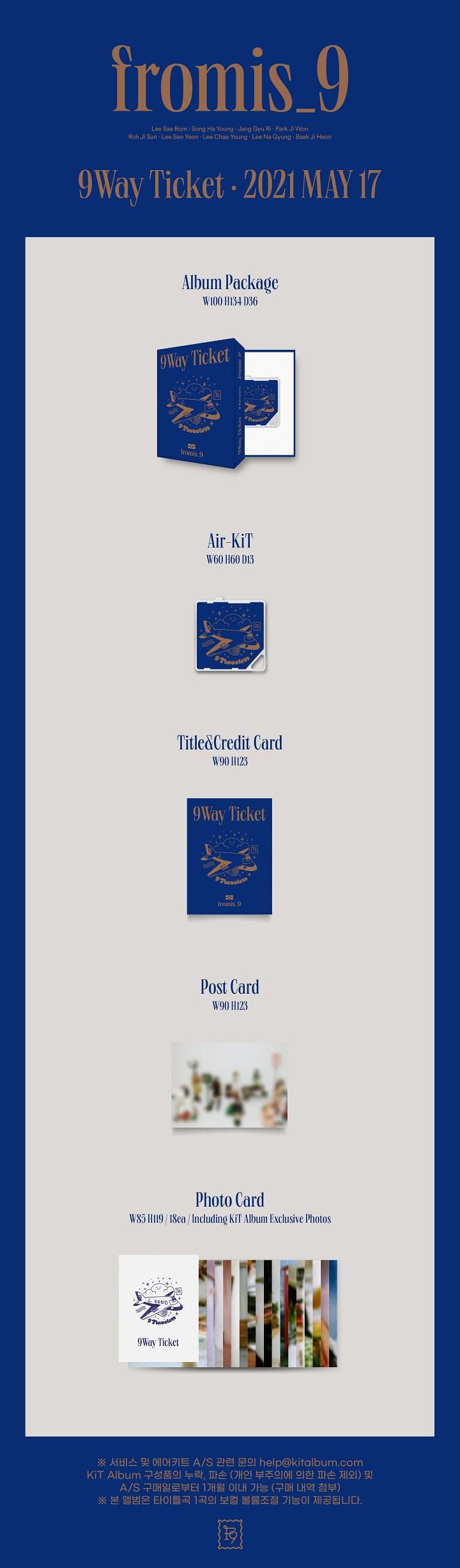 FROMIS_9 - 2nd Single [9 WAY TICKET] Kit Album
