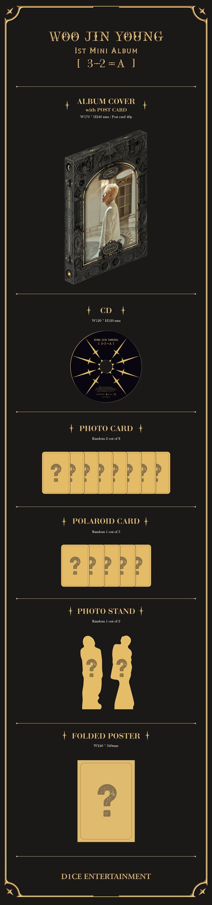 WOO JIN YOUNG - 1st Mini [3-2=A]