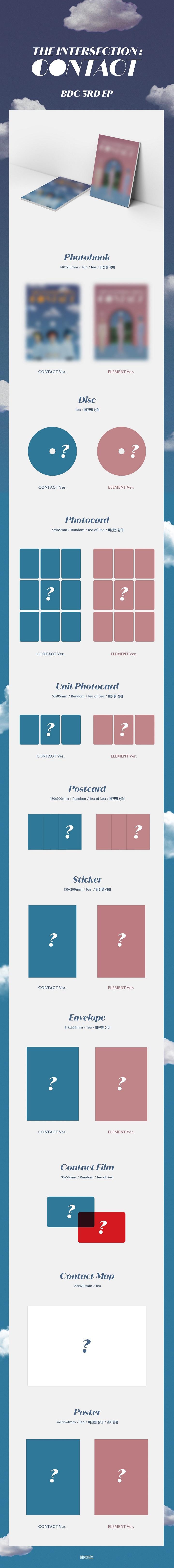 BDC - 3rd EP [THE INTERSECTION : CONTACT] PHOTO BOOK