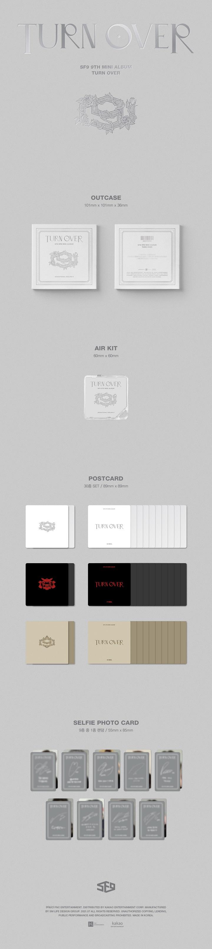 SF9 - 9th Mini [TURN OVER] KiT Album