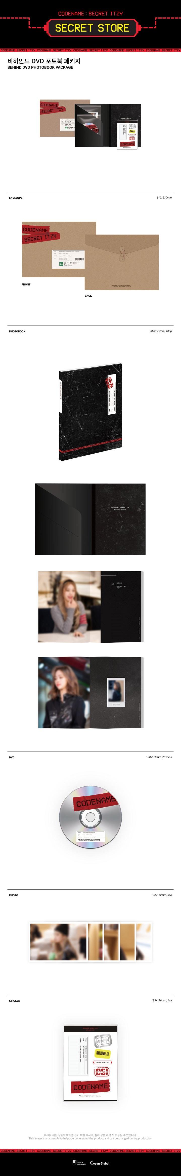 ITZY - [CODENAME : SECRET ITZY] BEHIND DVD PHOTOBOOK PACKAGE