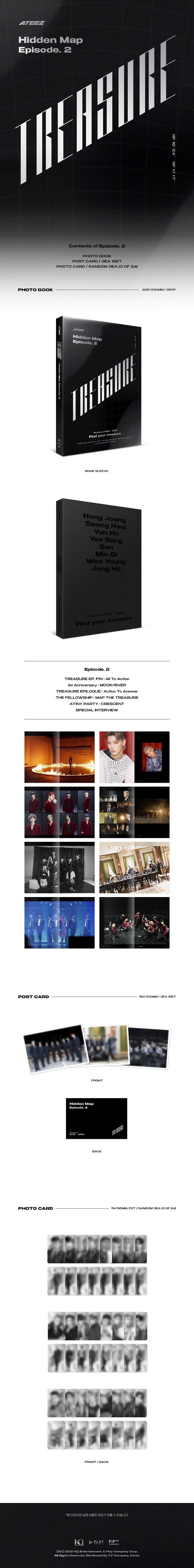 ATEEZ - PHOTOBOOK [TREASURE : Hidden Map Episode. 2]