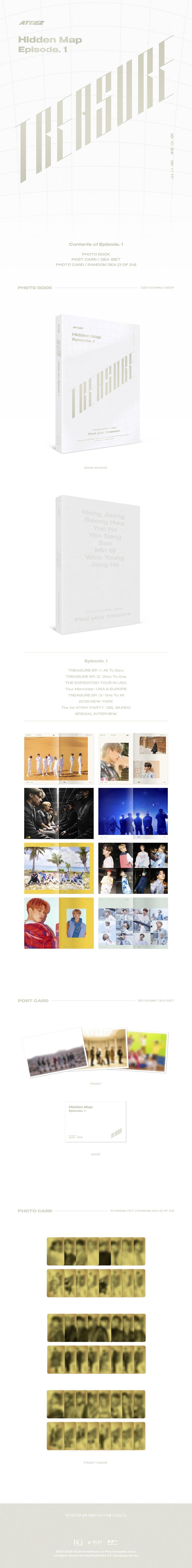 ATEEZ - PHOTOBOOK [TREASURE : Hidden Map Episode. 1]