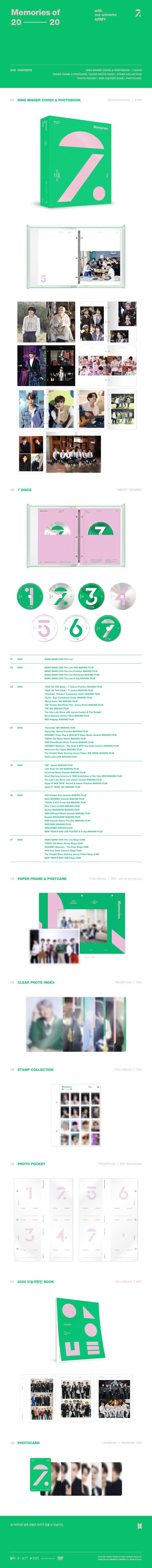 BTS - BTS MEMORIES OF 2020 DVD