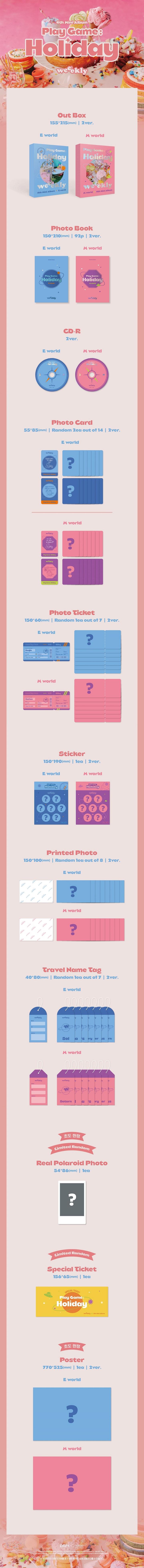 Weeekly - 4th Mini [Play Game : Holiday] Random Ver.