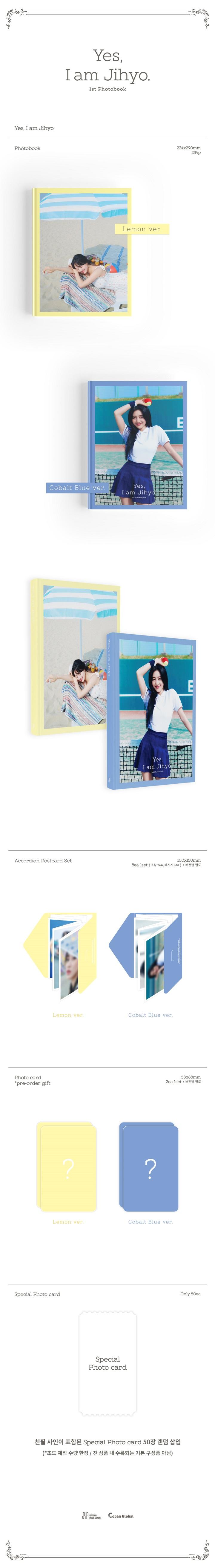 JIHYO (TWICE) - 1ST PHOTOBOOK [Yes, I am Jihyo.] Lemon Ver.