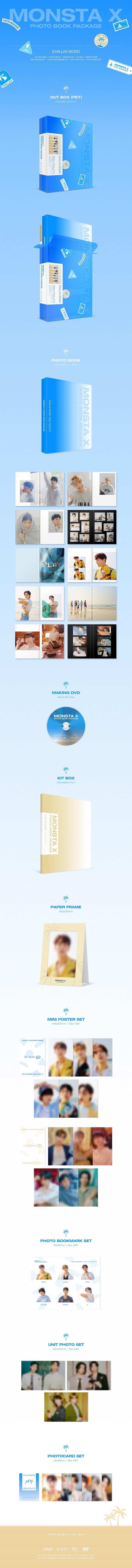 MONSTA X - 2021 MONSTA X PHOTO BOOK PACKAGE [CHILLAX MODE] MAKING DVD
