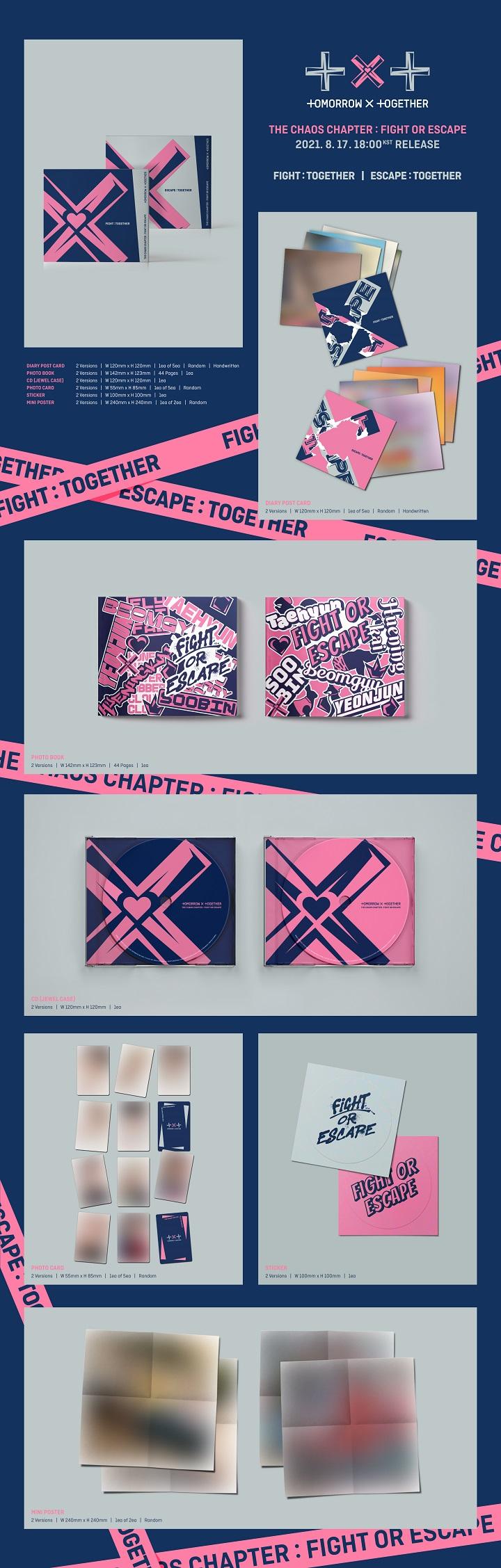 TOMORROW X TOGETHER (TXT) - 2nd Album Repackage [FIGHT OR ESCAPE] (TOGETHER Ver.) (Random ver.)