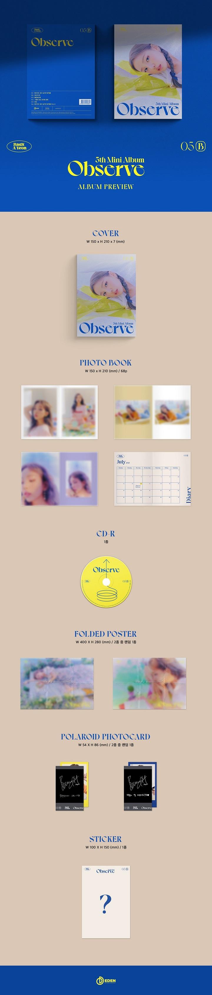 Baek A Yeon - 5th Mini [Observe]