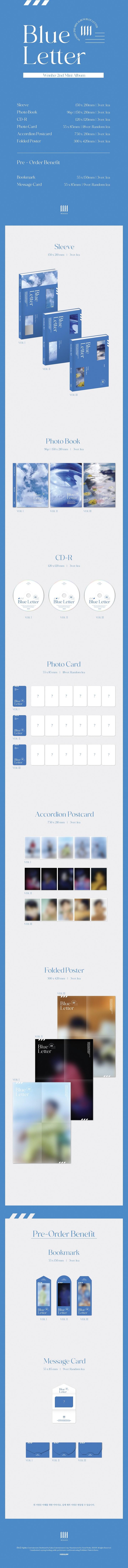 WONHO - 2ND mini [Blue letter] Random Ver.