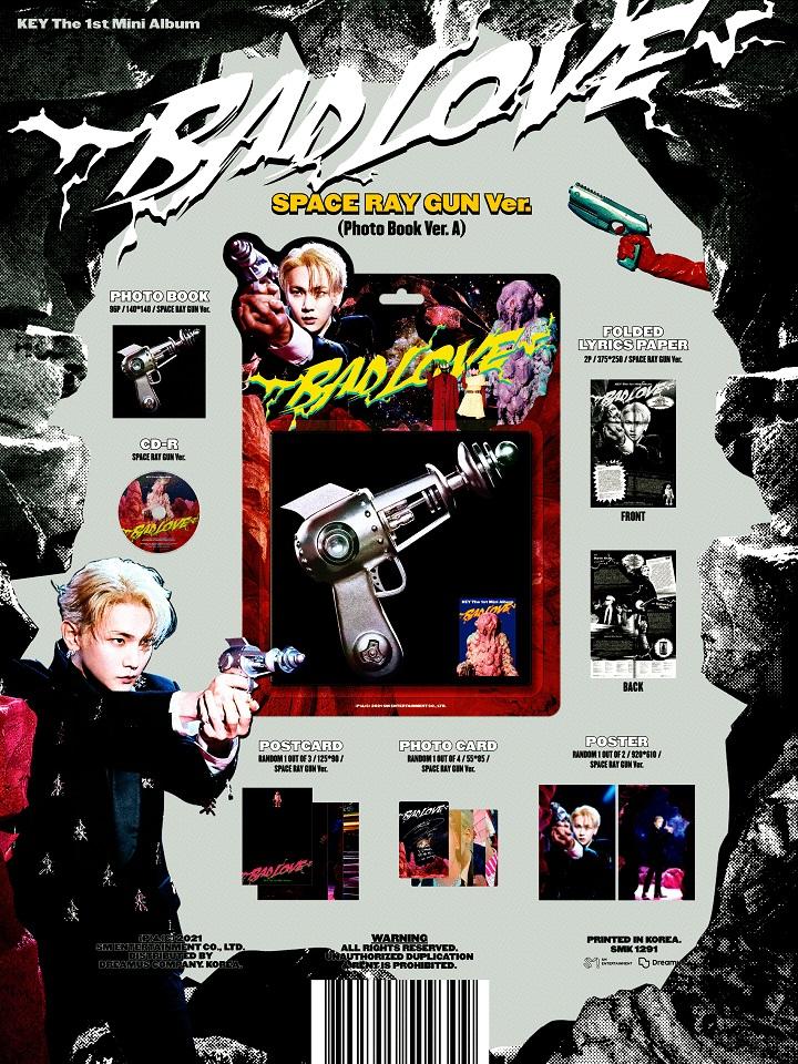 KEY -1st Mini Album [BAD LOVE] PhotoBook A Ver.(SPACE RAY GUN ver)