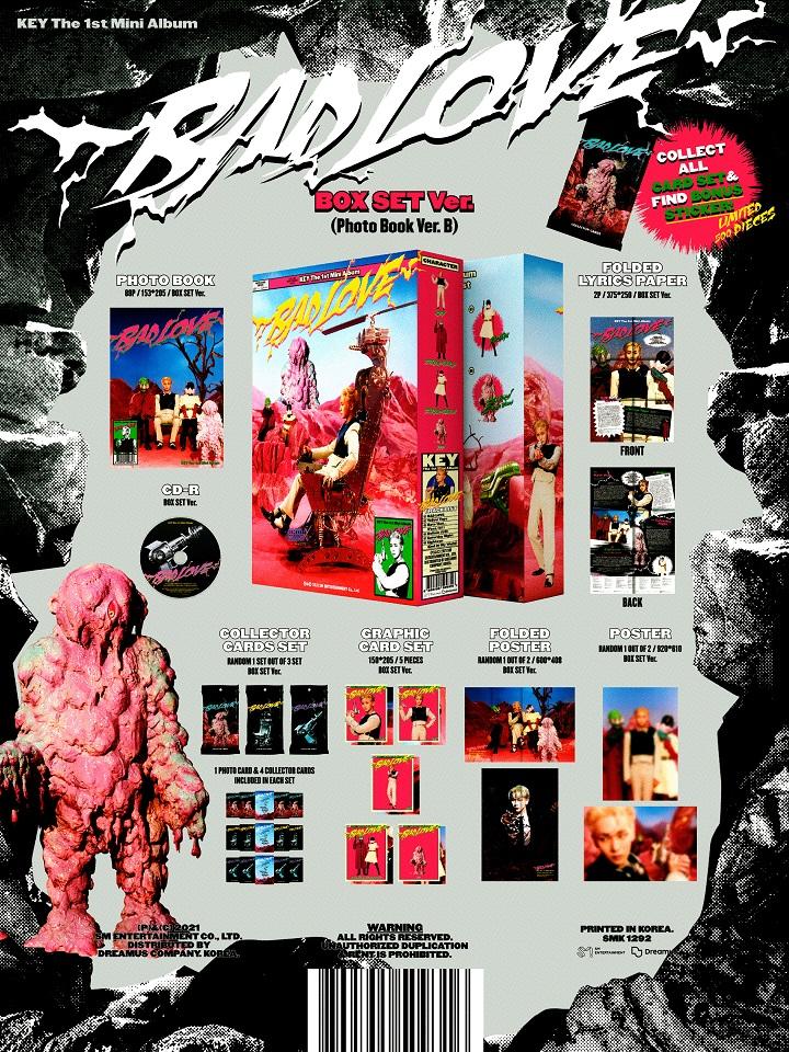 KEY -1st Mini Album [BAD LOVE] PhotoBook B Ver. (BOX SET ver)