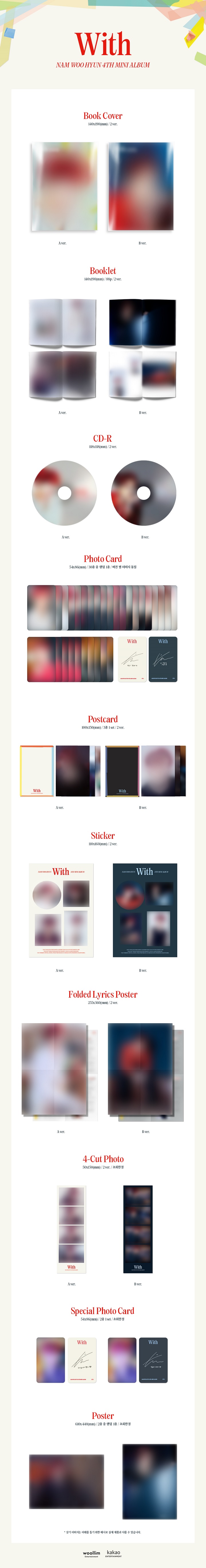 NAM WOO HYUN - 4th Mini [With] Random Ver.