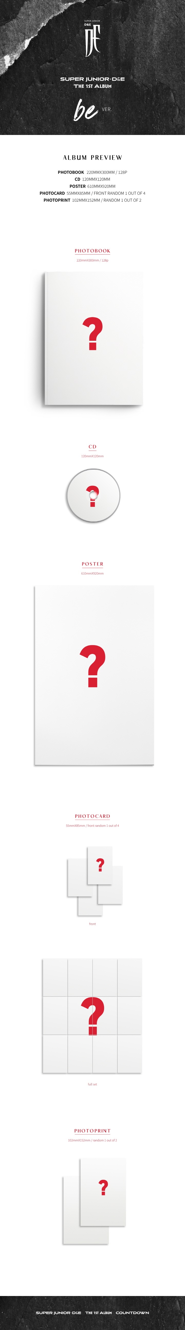 SUPER JUNIOR - D&E Vol.1 [COUNTDOWN](be Ver.)