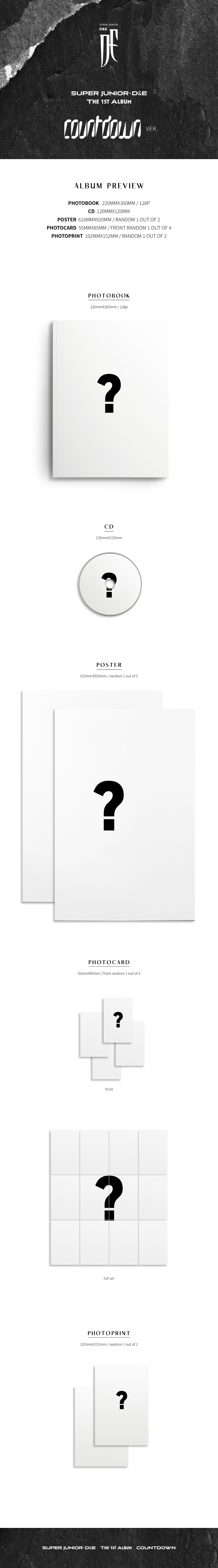 SUPER JUNIOR - D&E Vol.1 [COUNTDOWN](COUNTDOWN Ver.)