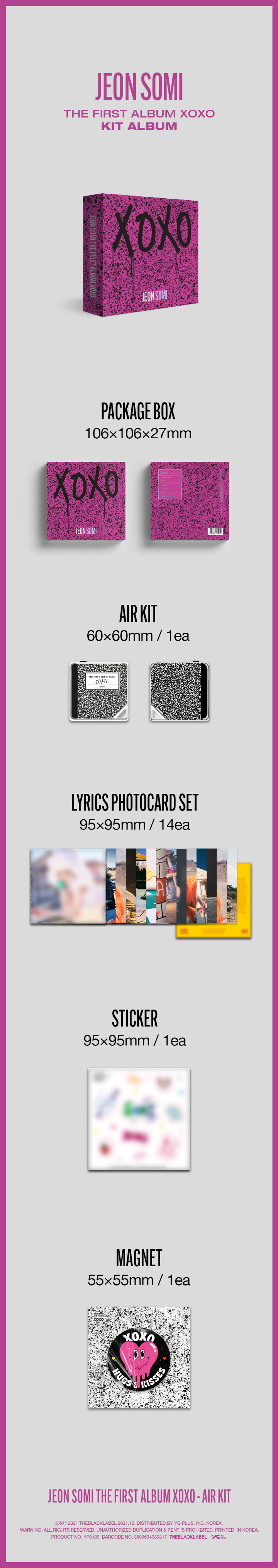 JEON SOMI - The 1st [XOXO] [KiT]
