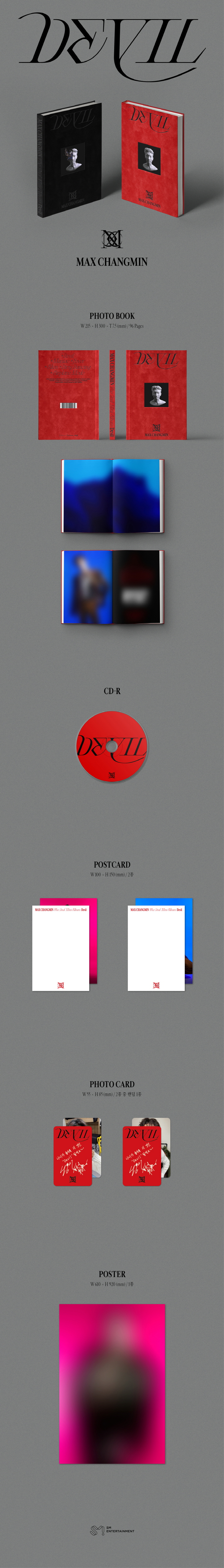 MAX CHANGMIN - 2nd Mini [Devil] Red Ver