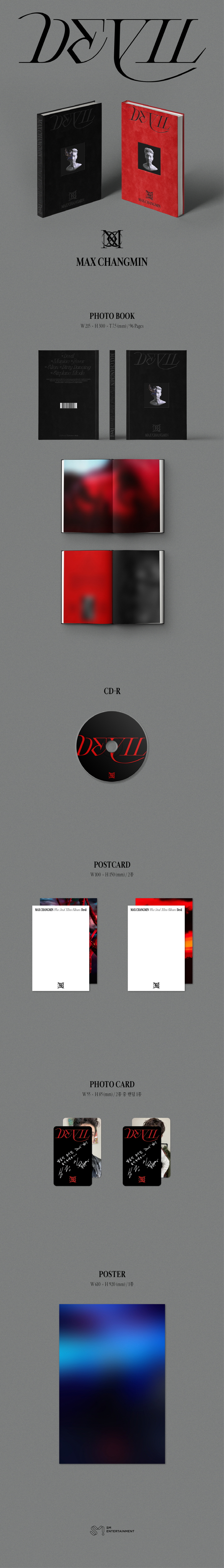 MAX CHANGMIN - 2nd Mini [Devil] Black Ver