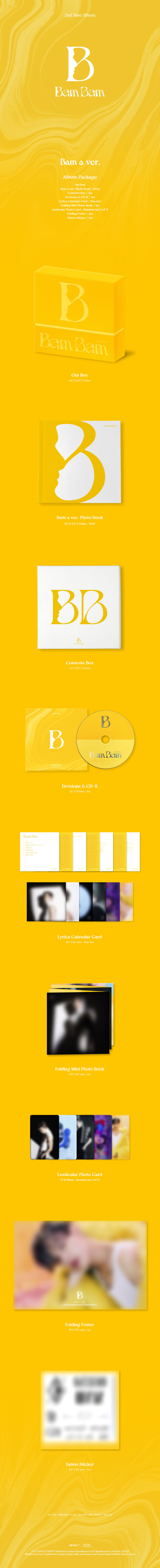 BamBam - 2ND MINI ALBUM : B (Bam a ver.)