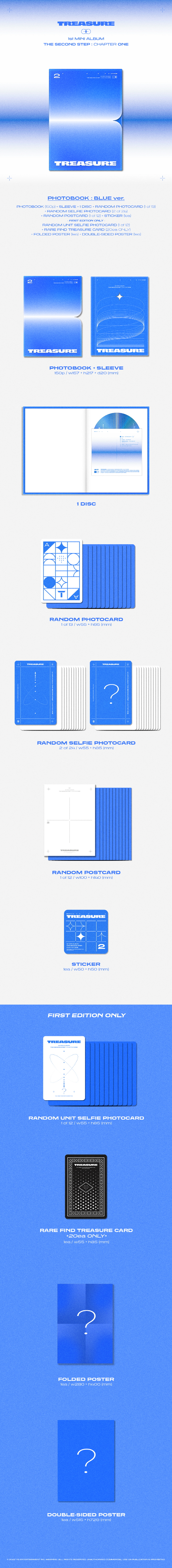 TREASURE - 1st MINI [THE SECOND STEP : CHAPTER ONE] (Random Ver.)