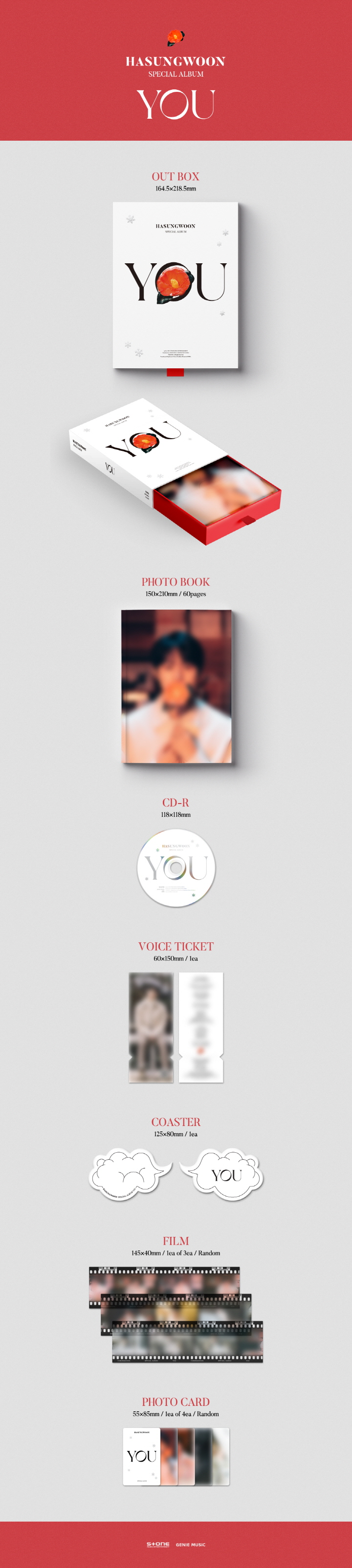 HA SUNG WOON - SPECIAL ALBUM [YOU]
