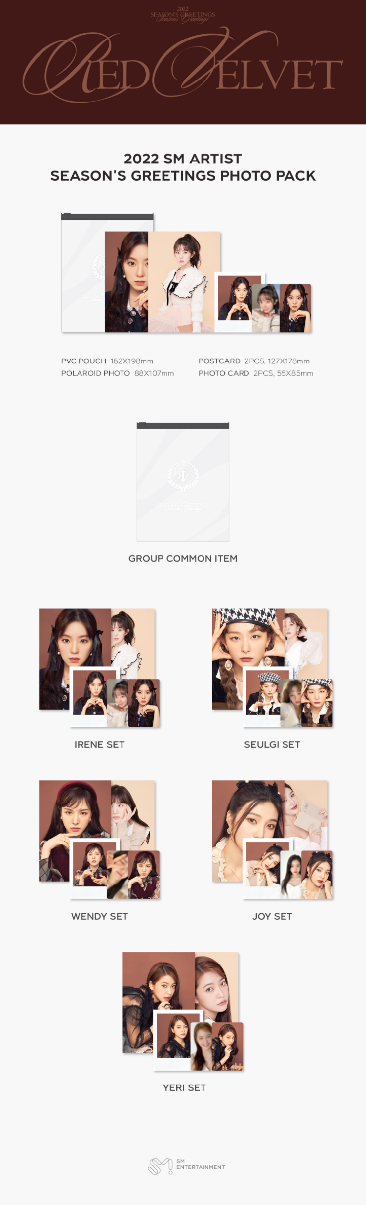 Red Velvet - 2022 SEASON'S GREETINGS PHOTO PACK [SEULGI]