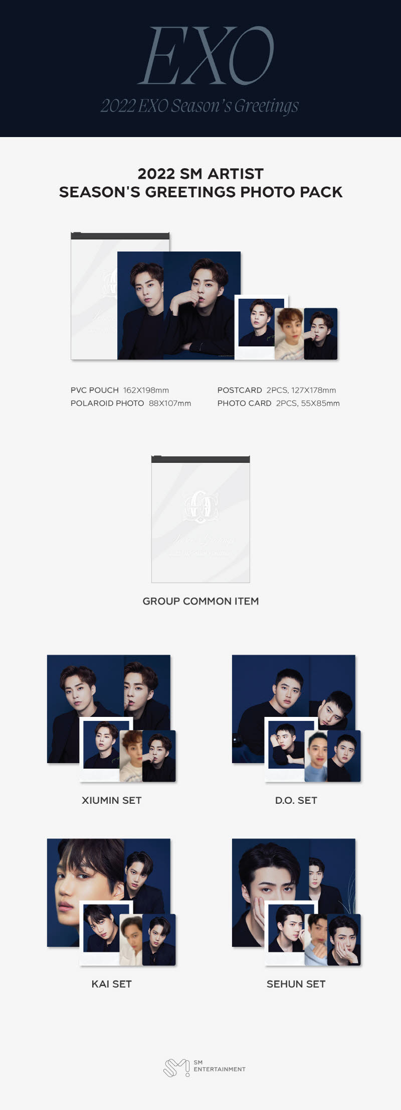 EXO - 2022 SEASON'S GREETINGS PHOTO PACK [KAI]
