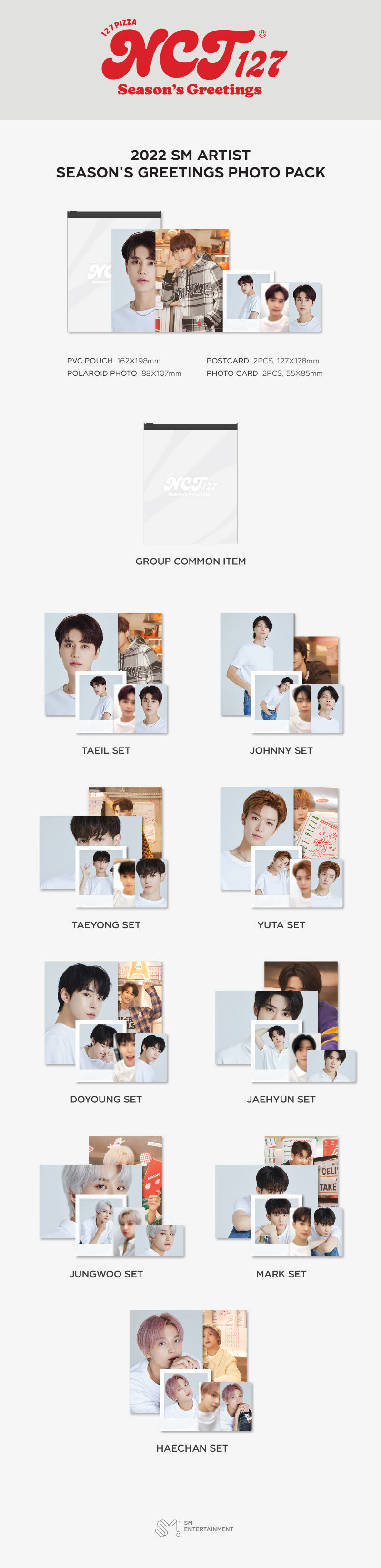 NCT 127- 2022 SEASON'S GREETINGS PHOTO PACK [YUTA]