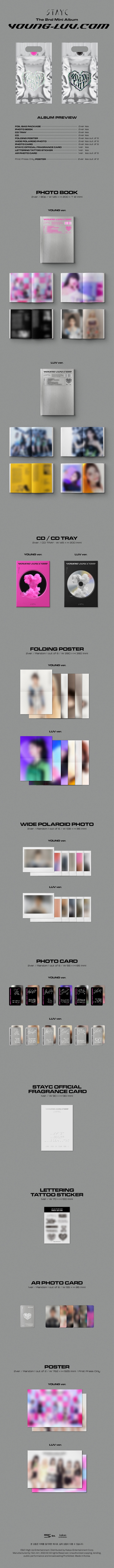 STAYC - 2nd Mini [YOUNG-LUV.COM] Random Ver.
