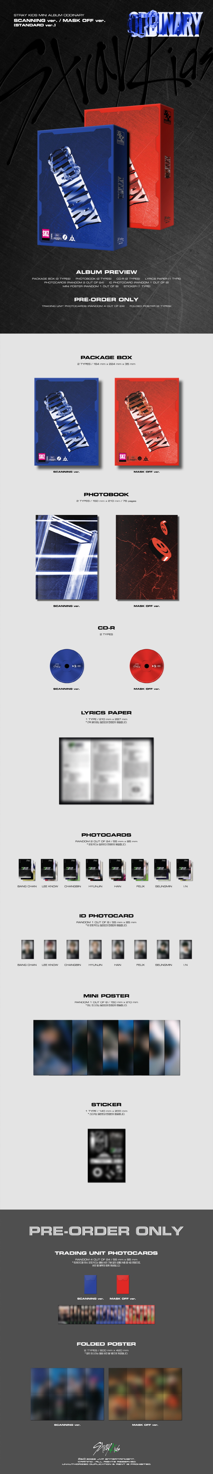 Stray Kids - 6th mini album [ODDINARY] (Random ver.)