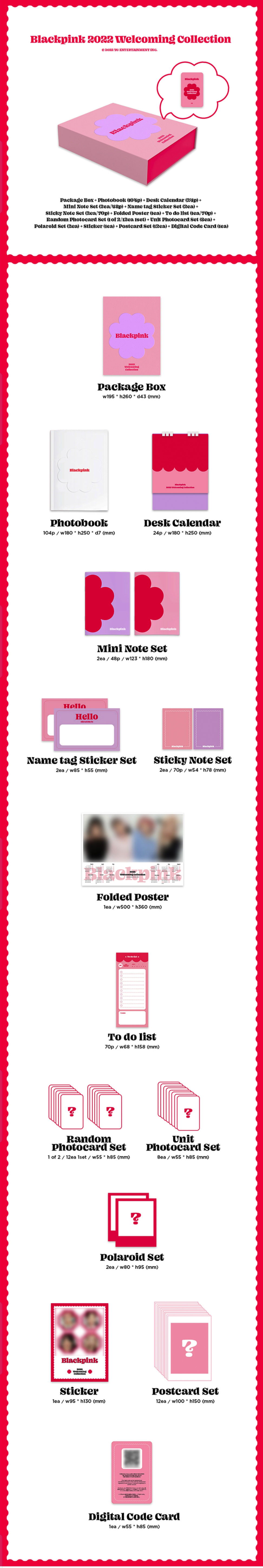 [Weverse] BLACKPINK - 2022 Welcoming Collection [Package + Digital Code Card]